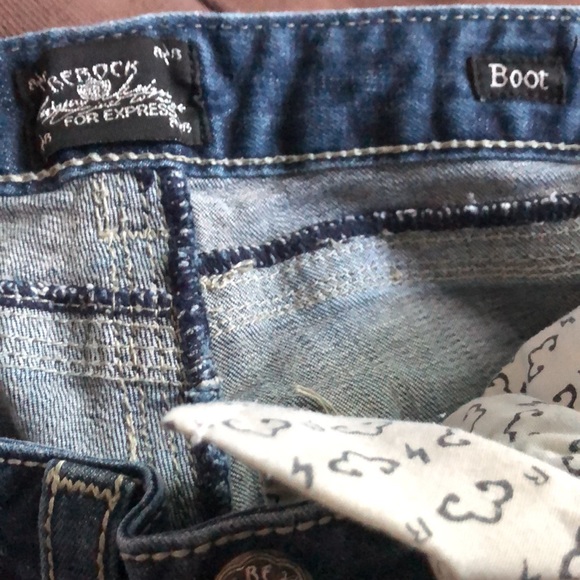 Express Rerock boot cut jeans size 4 - Picture 7 of 7